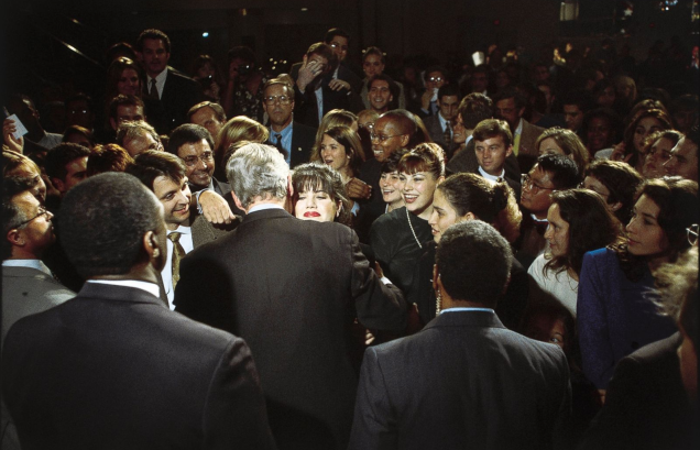 Clinton & Lewinsky Embrace, 1996 - AP